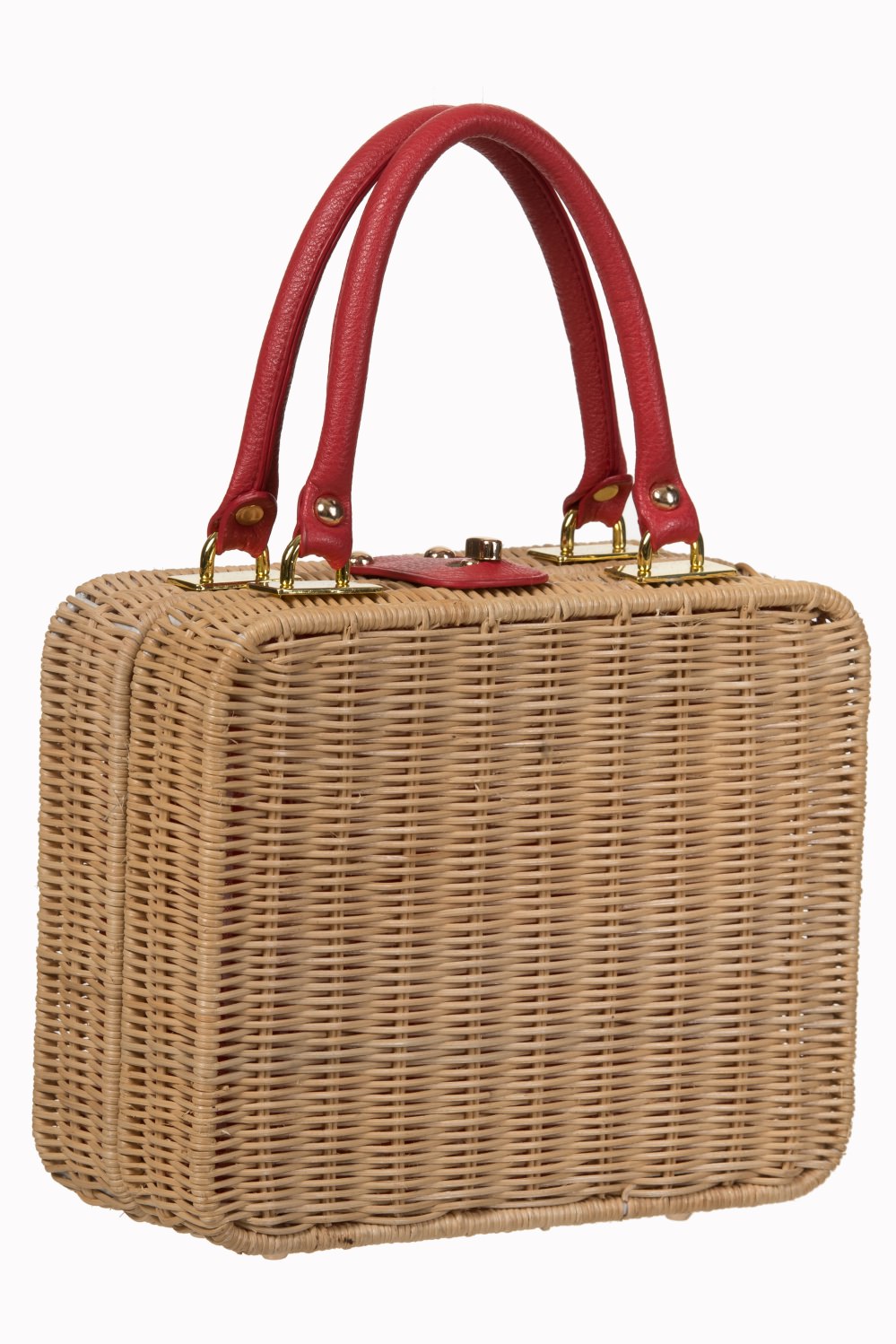 Retro Ladies 1940's 1950's Style Rattan Wicker Handbag Box Bag eBay
